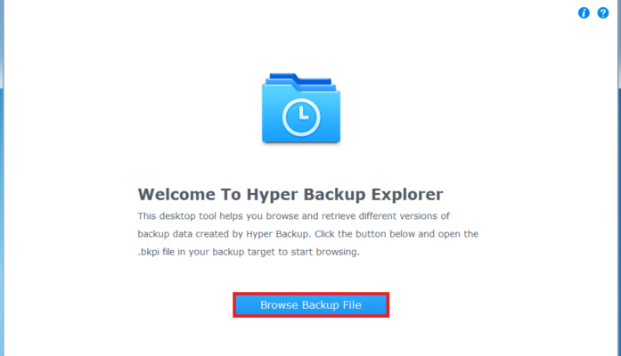 How to retrieve backup files with Hyper Backup Explorer